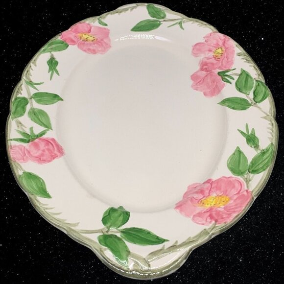 Vintage Franciscan Dessert Rose Oval Serving Platter 8.5”L 13”W - Picture 3 of 5